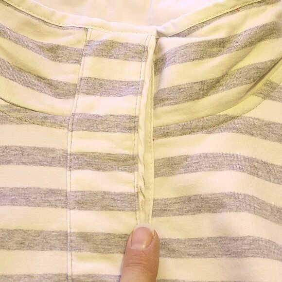 Joules Cowdray Sweatshirt Womens 6 Pullover Pink White Striped Mock Neck Barbie - Picture 10 of 12